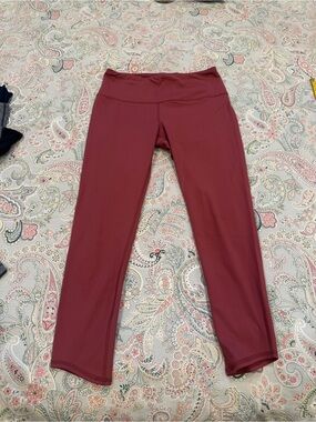 Reflex 90 Degree High-Waist Leggings in Mauve Red